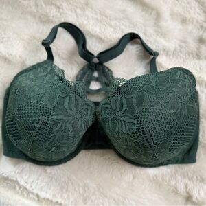 Auden Green Lace Racerback Underwire Bra